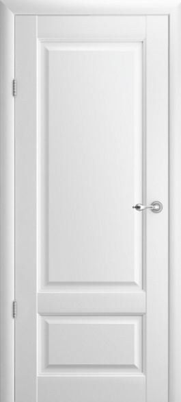 Межкомнатная дверь Эрмитаж-1, Винил Белый, полотно глухое